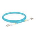 2m (7ft) LC UPC to LC UPC Duplex OM4 Multimode PVC (OFNR) 2.0mm Fiber Optic Patch Cable