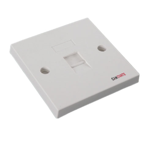 Faceplate 1 Port 86 Type (White)