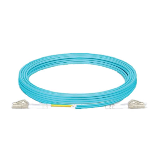 3m (10ft) LC UPC to LC UPC Duplex OM4 Multimode PVC (OFNR) 2.0mm Fiber Optic Patch Cable