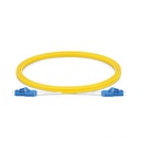 2m (7ft) LC UPC to LC UPC Uniboot Duplex OS2 Single Mode PVC (OFNR) 2.0mm BIF Fiber Optic Patch Cable