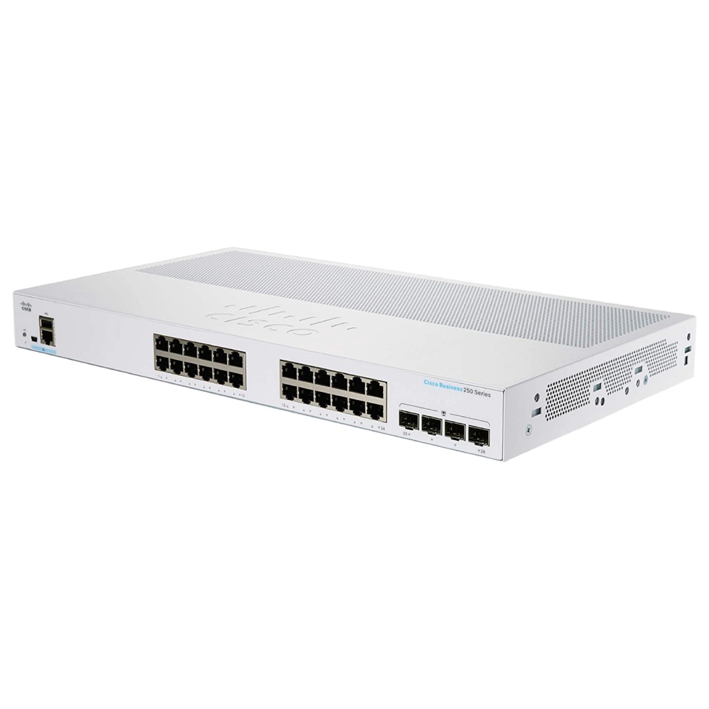 Cisco Business CBS250-24T-4G Smart Switch, 24 Port GE , 4x1G SFP