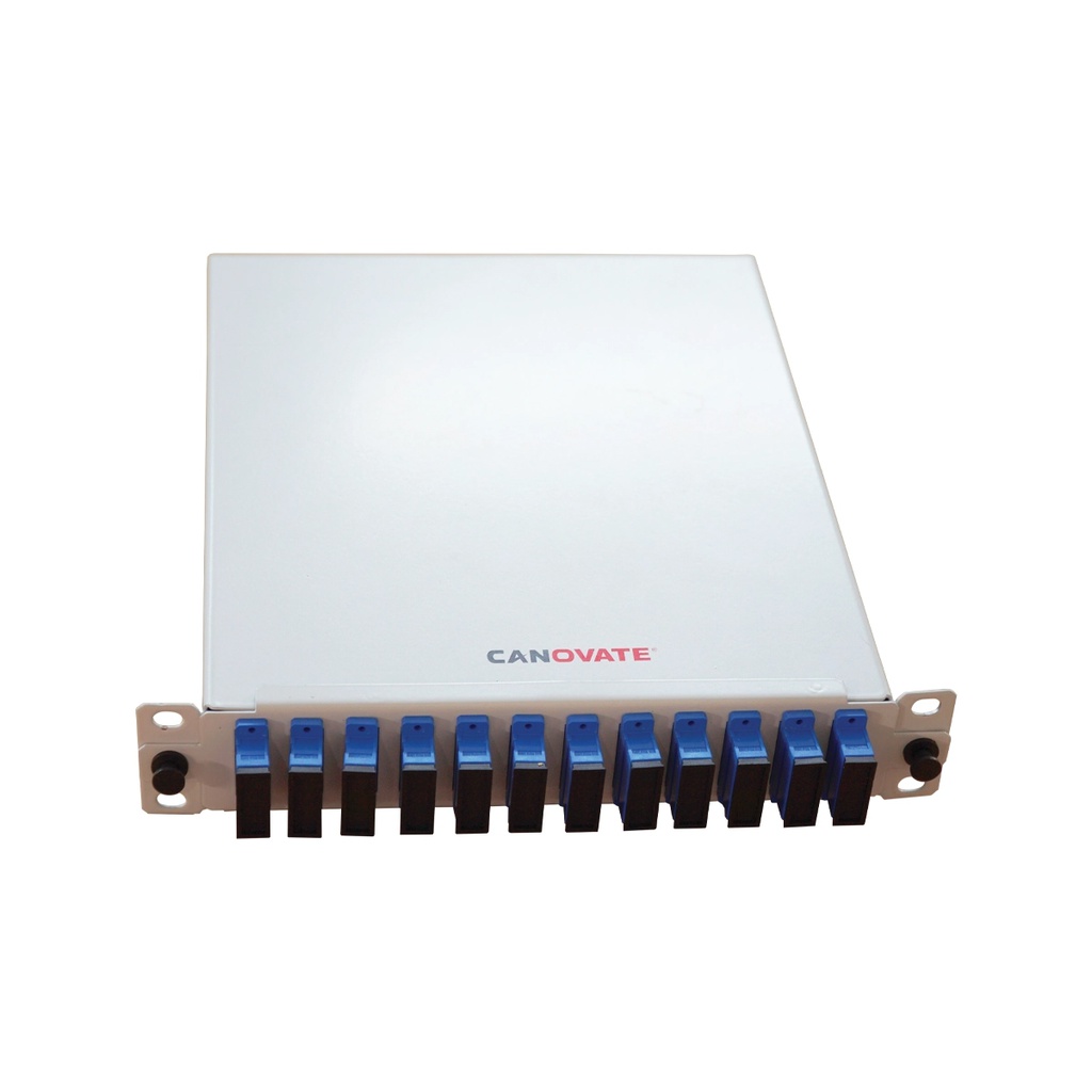 1U 9,5&quot; PATCHPANEL SC UPC DUBLEX 8xADAPTÖR 16xPIGTAIL RAL7035 LOGOSUZ