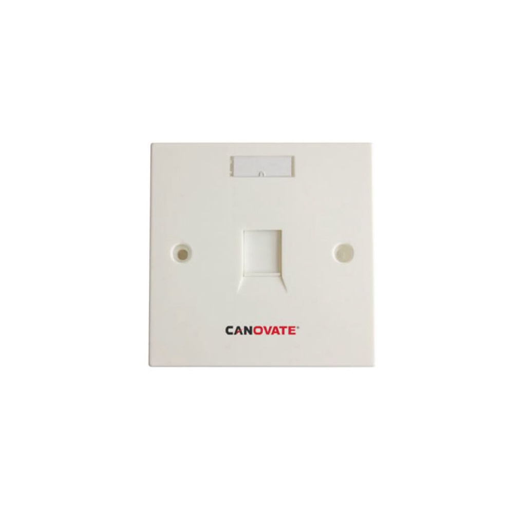 Canovate Faceplate 1 Port 86 Type (White)